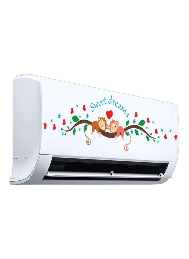Decopix 'ac Sticker Fridge Sticker Wall Sticker Split Ac Stickers Air Conditioner Sticker - Standard Size (Fit for All Models/Sizes/Brands) (Vinyl, Multicolor)' - SM6090 - Image 2